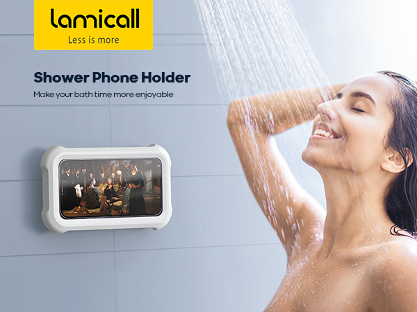 shower phone holder waterproof