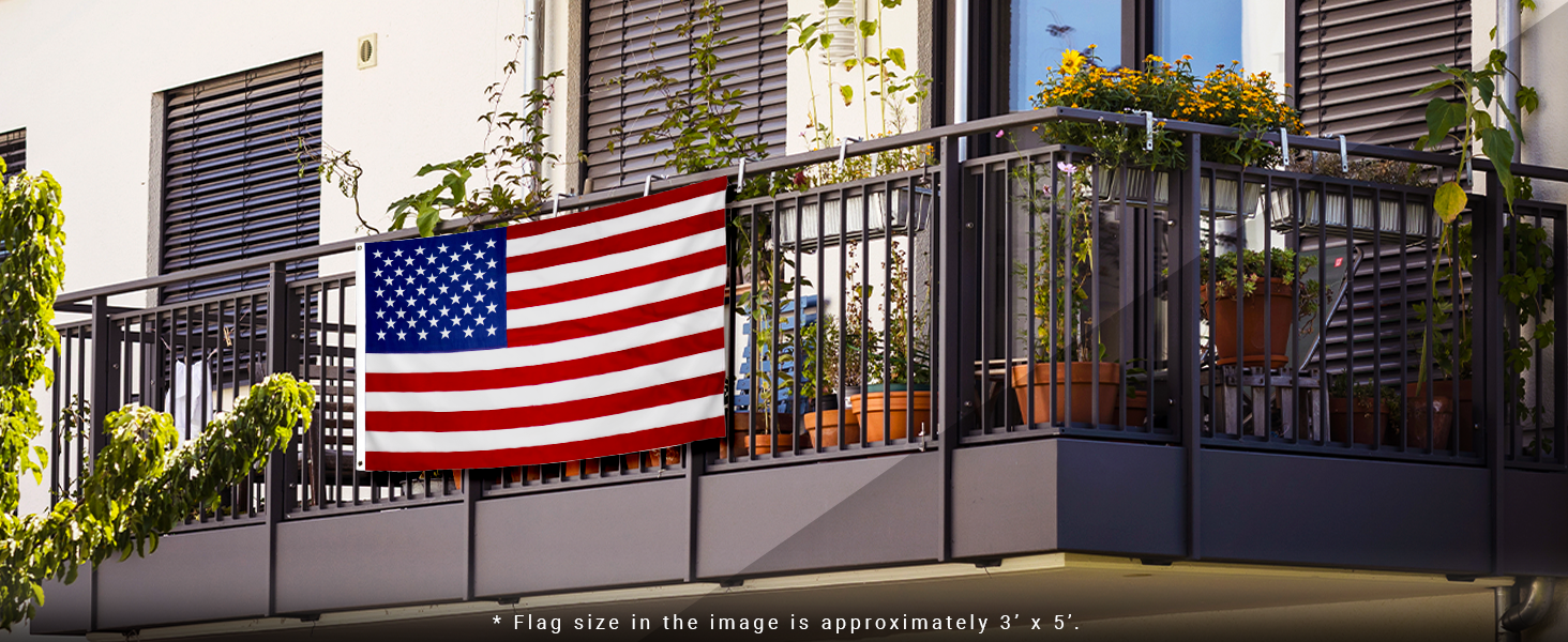 Balcony Window Flag Apartment Decor 