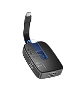 Cable Matters 4-in-1 Portable USB C Hub HDMI 4K 60Hz 100W Charging for iPhone 15, 10Gbps Foldable...