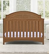 Delta Children Perry 6-in-1 Convertible Crib - Greenguard Gold Certified, Chestnut