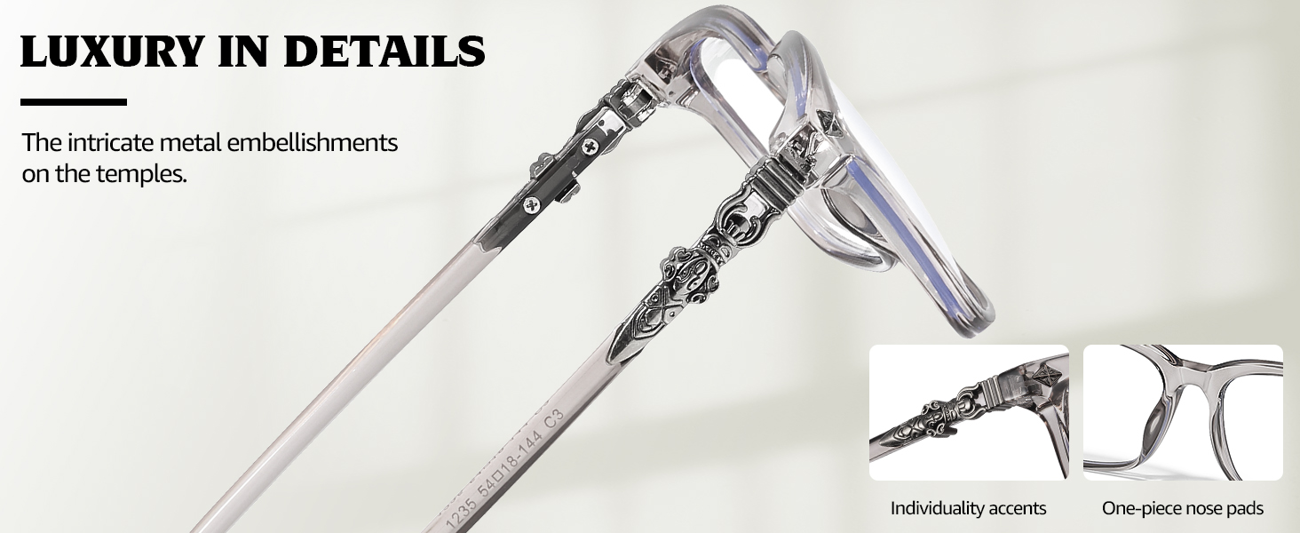 retro luxury metal embellishments