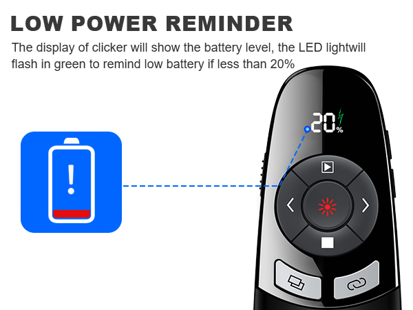 presentation clicker with timer