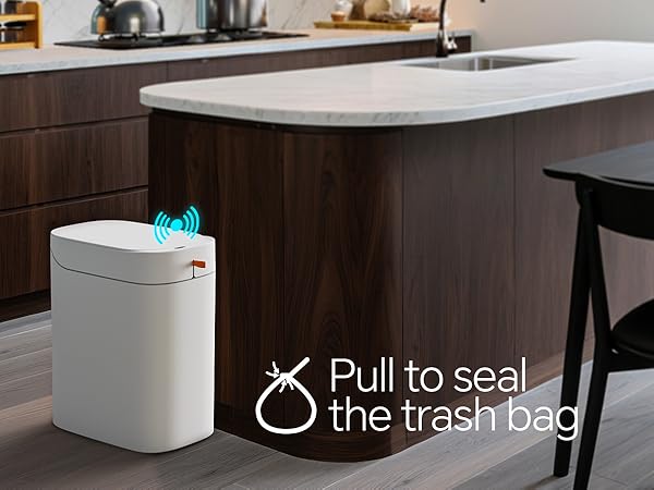 Packing garbage bags without getting your hands dirty