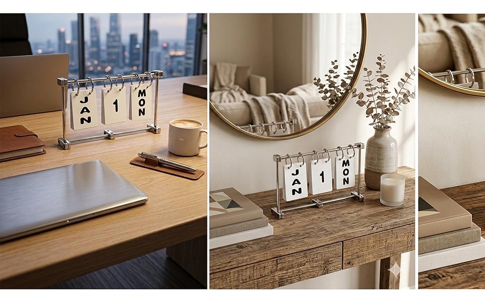 Metal Flip Desk Calendar