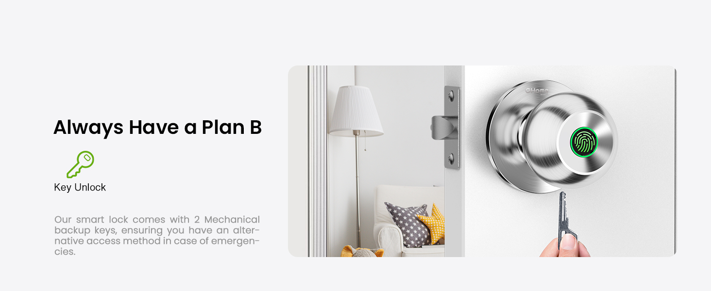 ghome smart lock for bedroom fingerprint remote control