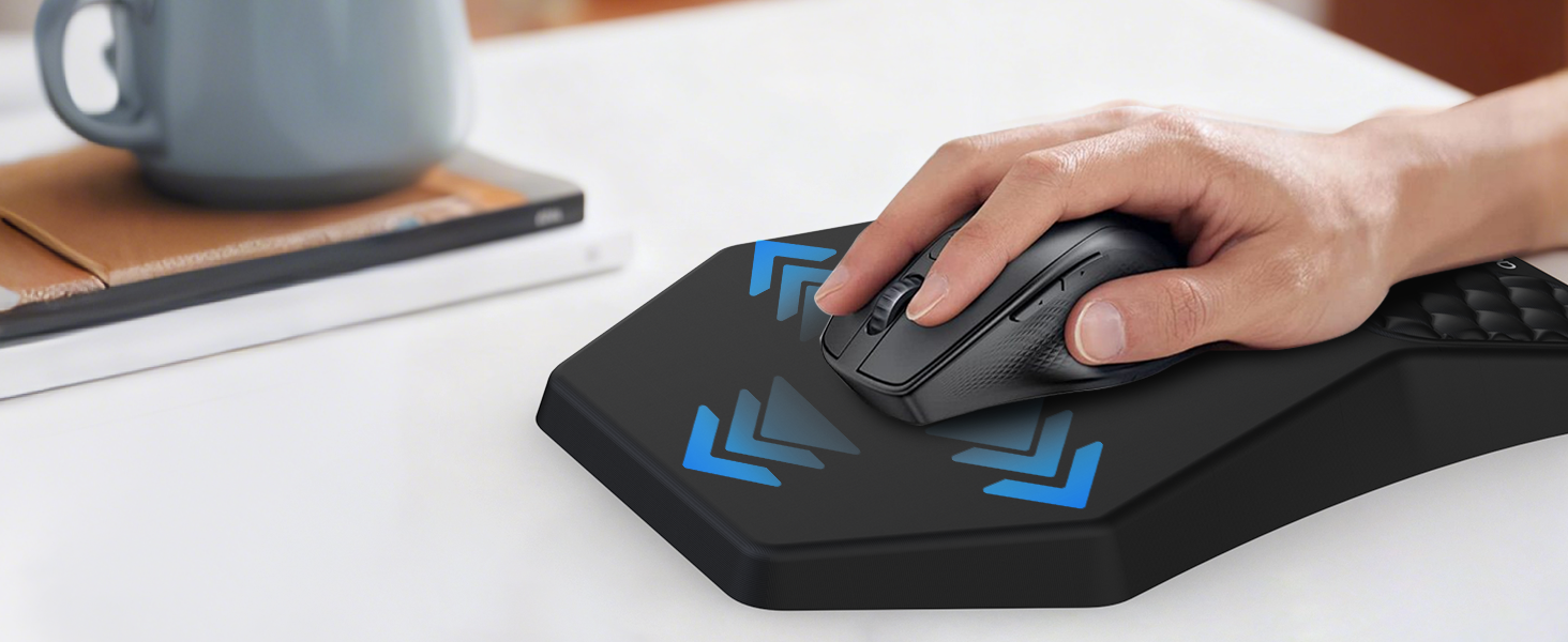 mouse pad with wrist support