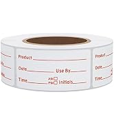 Hybsk 500pcs Freezer Labels for Food Storage Removable FIFO Use by Food Preparation Stickers Prep...