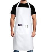 Syntus Chef Apron for Men Women Kitchen Cooking Apron with Pockets, Adjustable Bib Aprons Stain R...