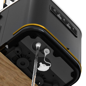 Small mini bullet ice maker machine countertop self cleaning