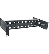 19 inch Rack Mount Din Rail Kit 2U Adjustable Din Rail with High Strength Aluminum Alloy for Indu...