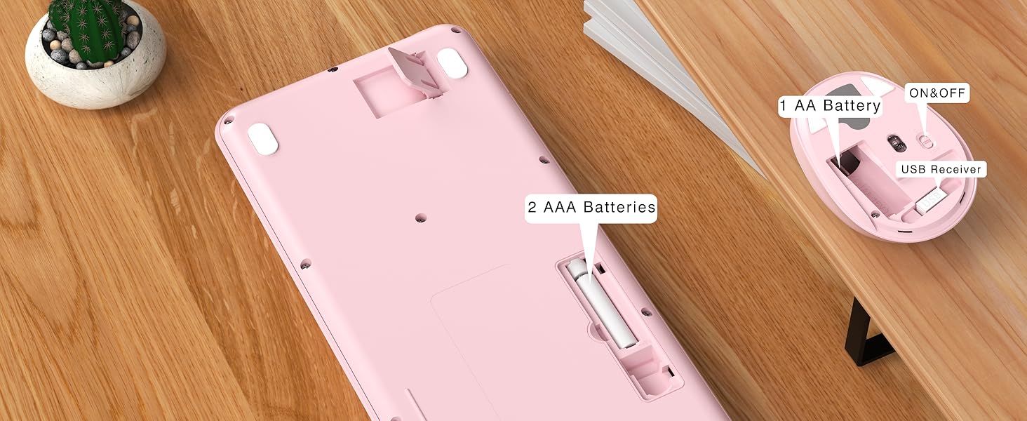 Wireless Keyboard and Mouse Combo