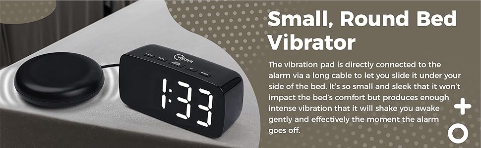 vibrating alarm clock with bed shaker 