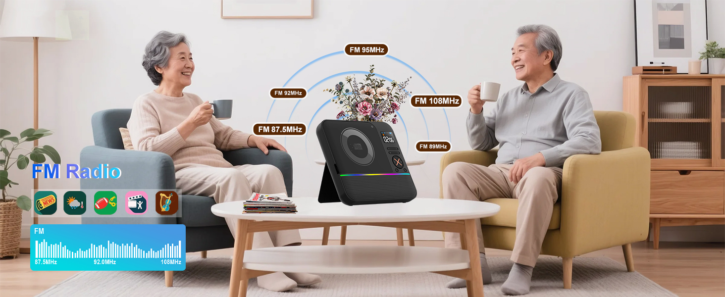 Portable CD Player for FM Radio