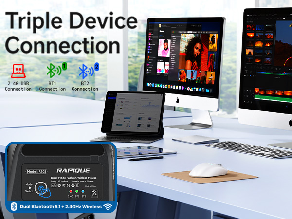 R108 Bluetooth Wireless Mouse