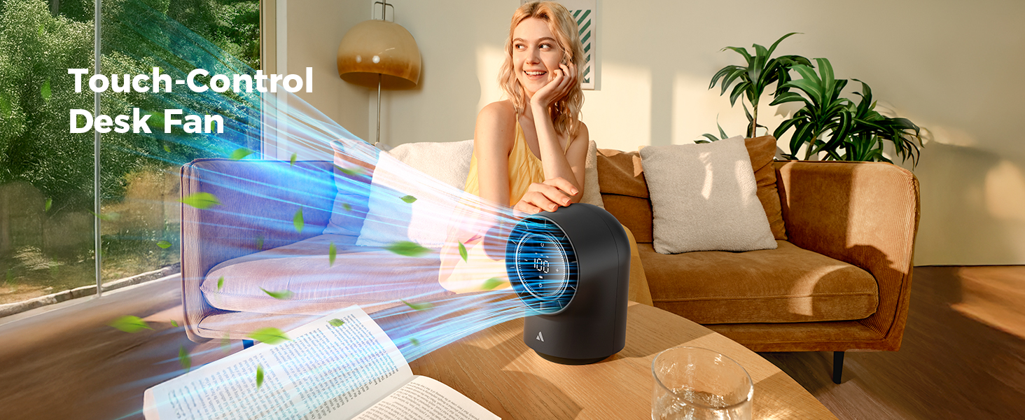 Touch-ControlDesk Fan