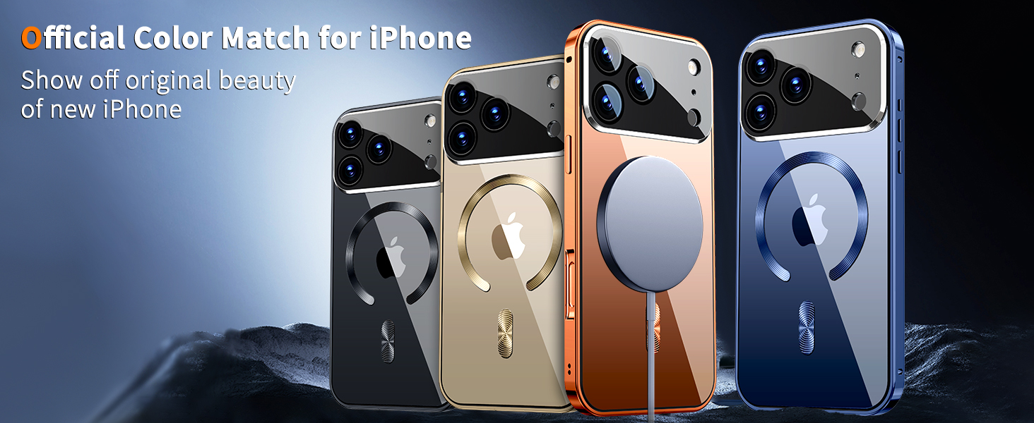 Magnetic Privacy Case for iPhone 17 Pro Max[Compatible with MagSafe] [CD Metal Ring]