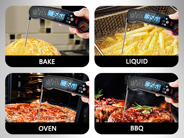 Meat Thermometer Digital, Instant Read Meat Thermometer for Grill and Cooking