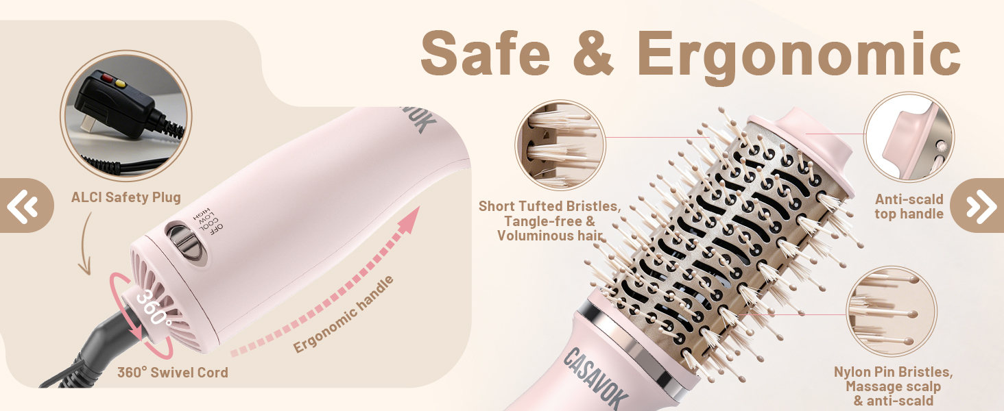 Blow Dryer Brush for Short Hair