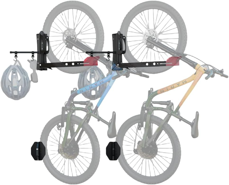Swivel Bike Wall Mount, Indoor Bicycle Storage, Bike Hangers for Garage, Space Saving Garage Bike Rack