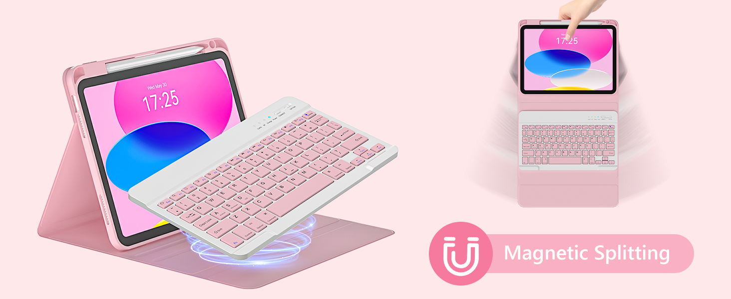 ipad a16 case with keyboard,ipad 10th generation case with keyboard,a16 ipad case with keyboard