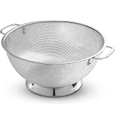Bellemain Colander for Kitchen – 5 Qt Stainless Steel Strainer with Handle - 18/8 Pasta Strainer ...