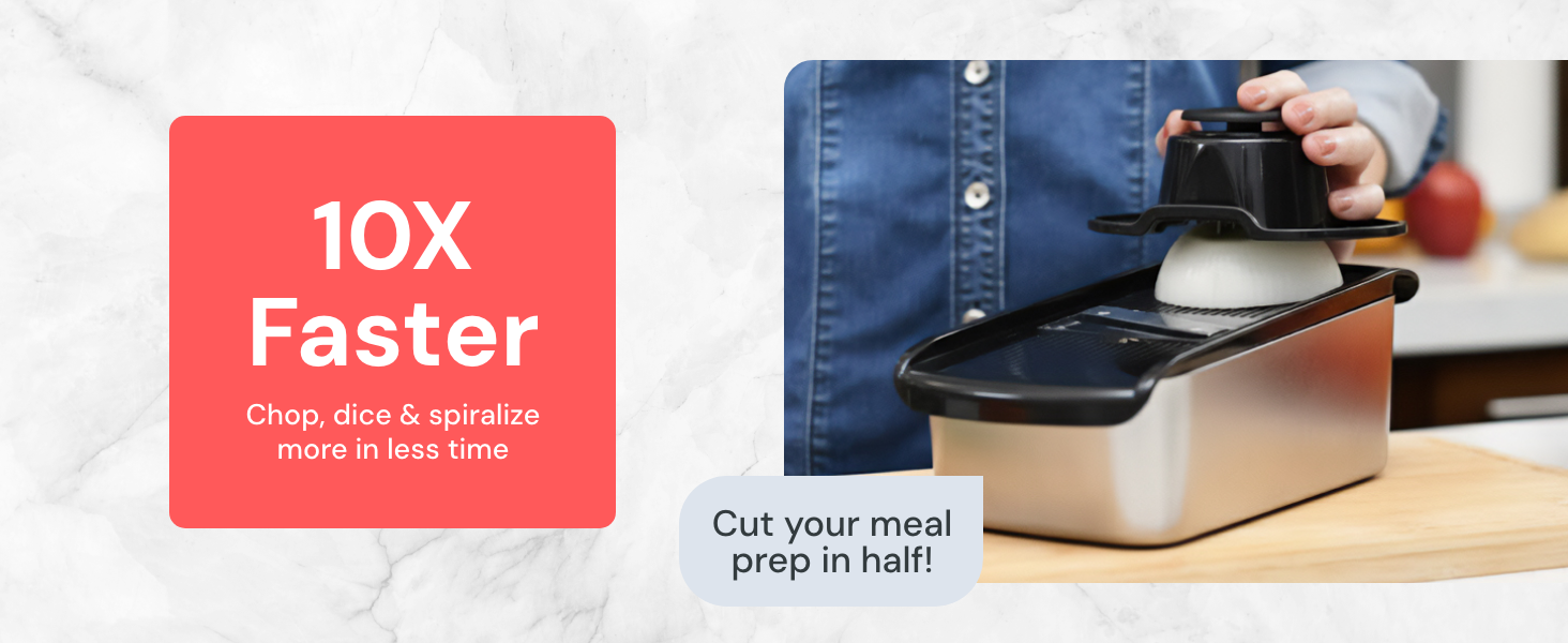 Fullstar 8 in 1 Pro Chopper and Mandoline for faster meal prep