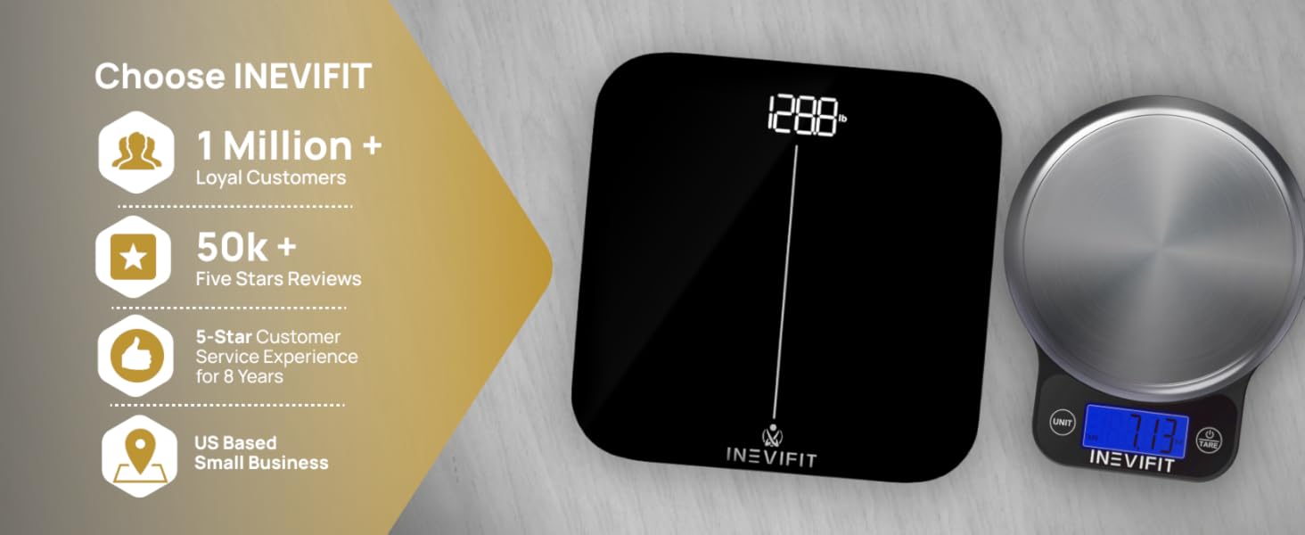 INEVIFIT Premium Bathroom Scale - I-SS001 - Premium A+