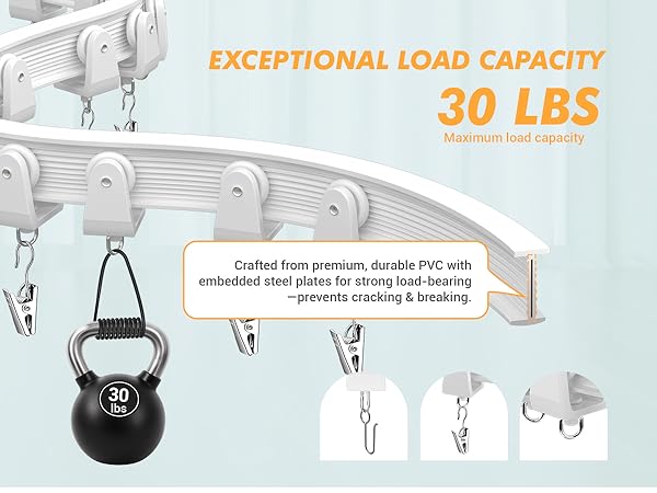 Flexible Bendable Ceiling Curtain Track