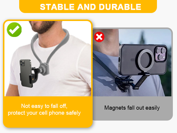 Premium Neck Phone Holder for Recording