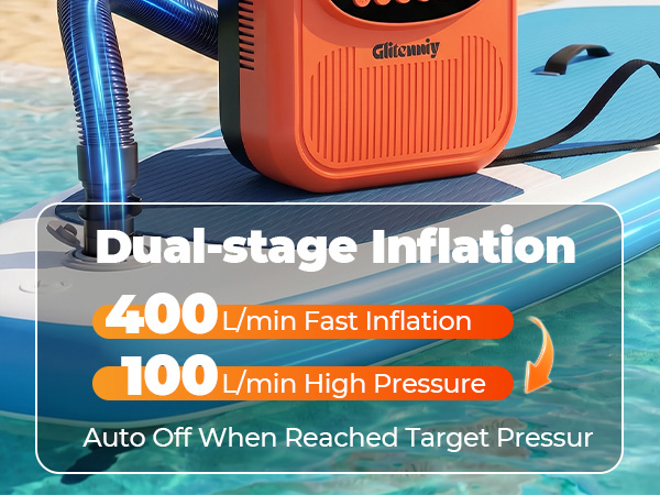 rechargeable paddle board pump