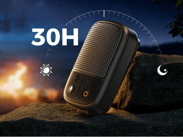 clip-on portable bluetooth speaker