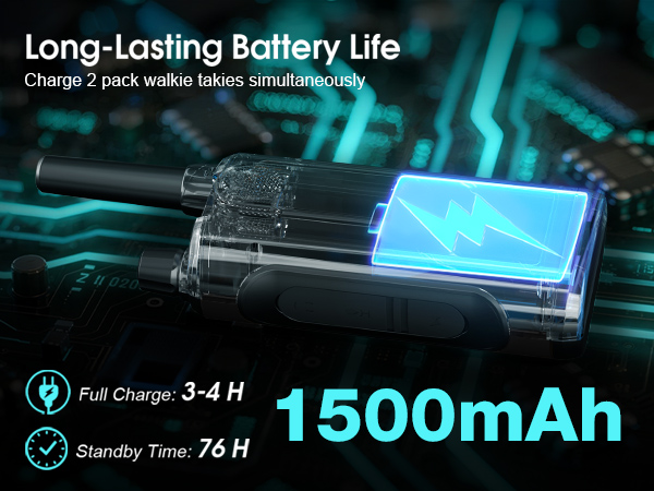 rechargeable walkie talkies
