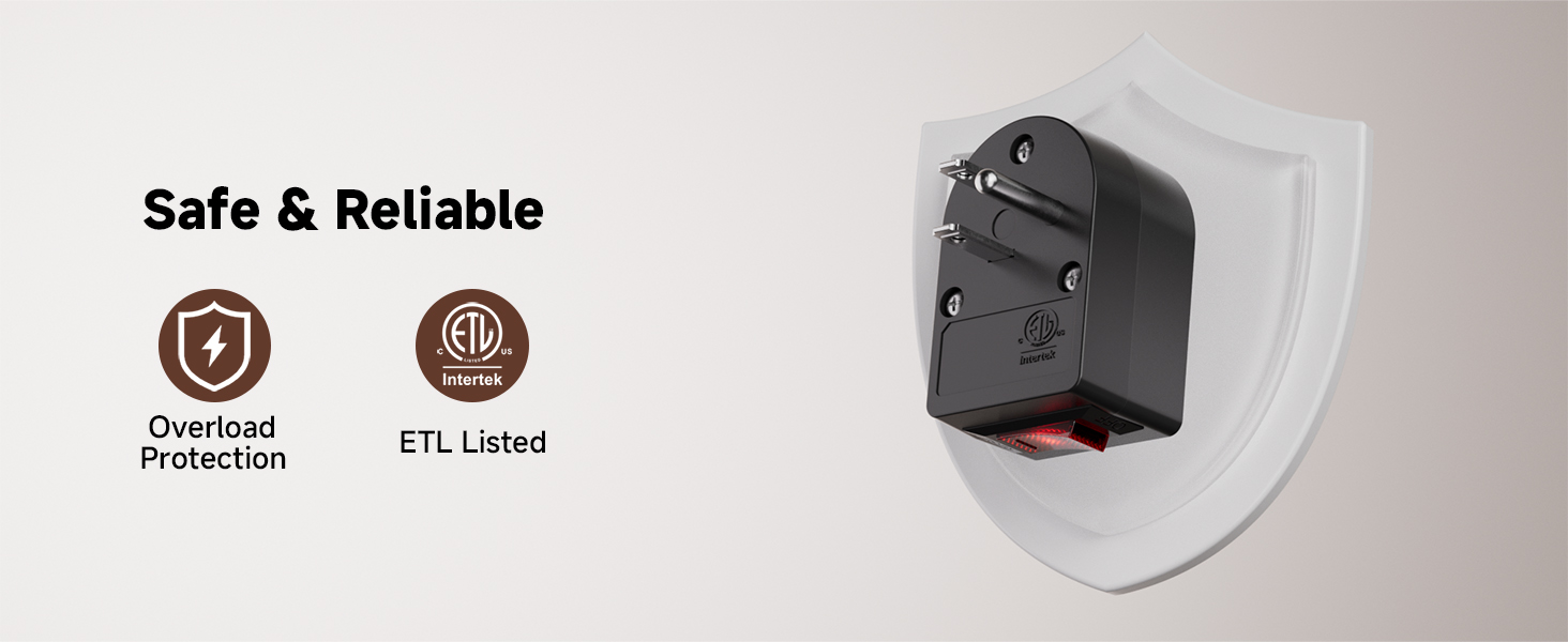 Plug with switch, compatible with 3-prong grounded and 2-prong polarized cords