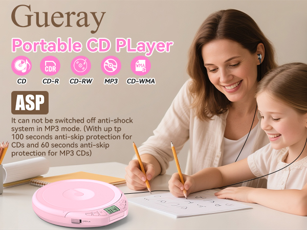 portable cd player with headphones