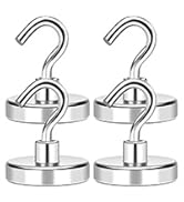 MIKEDE Magnetic Hooks Heavy Duty, 150Lbs+ Super Strong Magnet Hooks for Cruise Essentials, Neodym...