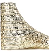 Ribbli Champagne Gold Metallic Mesh Ribbon Champagne Gold Deluxe Foil and Glitter Strip Christmas...