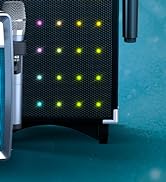 MASINGO Karaoke Machine for Adults and Kids, 40W Speaker with 8" Woofer, 2 Wireless Microphones, ...