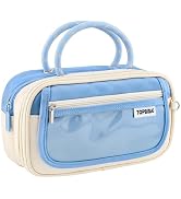 TOPBIDAI Large Pencil Case Pouch School Supplies for Girls Boy Women Men Adults, Big Pencil Bag w...