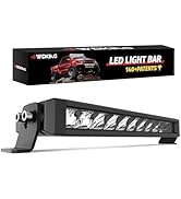 4WDKING 12 Inch Slim LED Light Bar, 90W Spot Flood Combo Beam, Screwless Design, IP68&amp;IP69K Water...