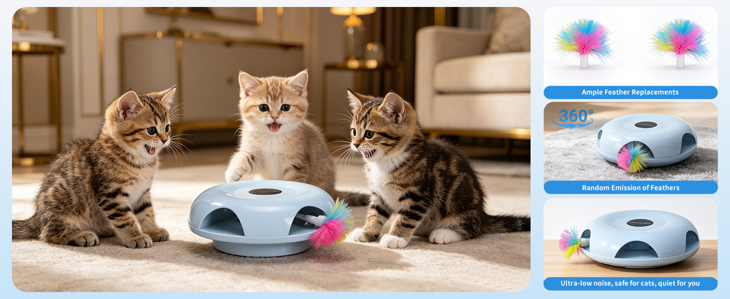 Interactive Whack-a-Mole Cat Toy