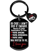 MigPio Boyfriend Birthday Gift Romantic Couple Keychain Anniversary Gift's for Women Men Long Dis...