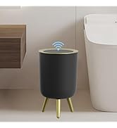 URALFA Bathroom Trash Can with Automatic Lid, 1.8 Gallon Motion Sensor Trash Can, Smart Trash Bin...