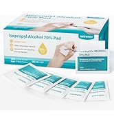 Winner Alcohol Prep Pads - 200 Count Alcohol Swabs Individually Wrapped, 70% Isopropyl Alcohol Wi...