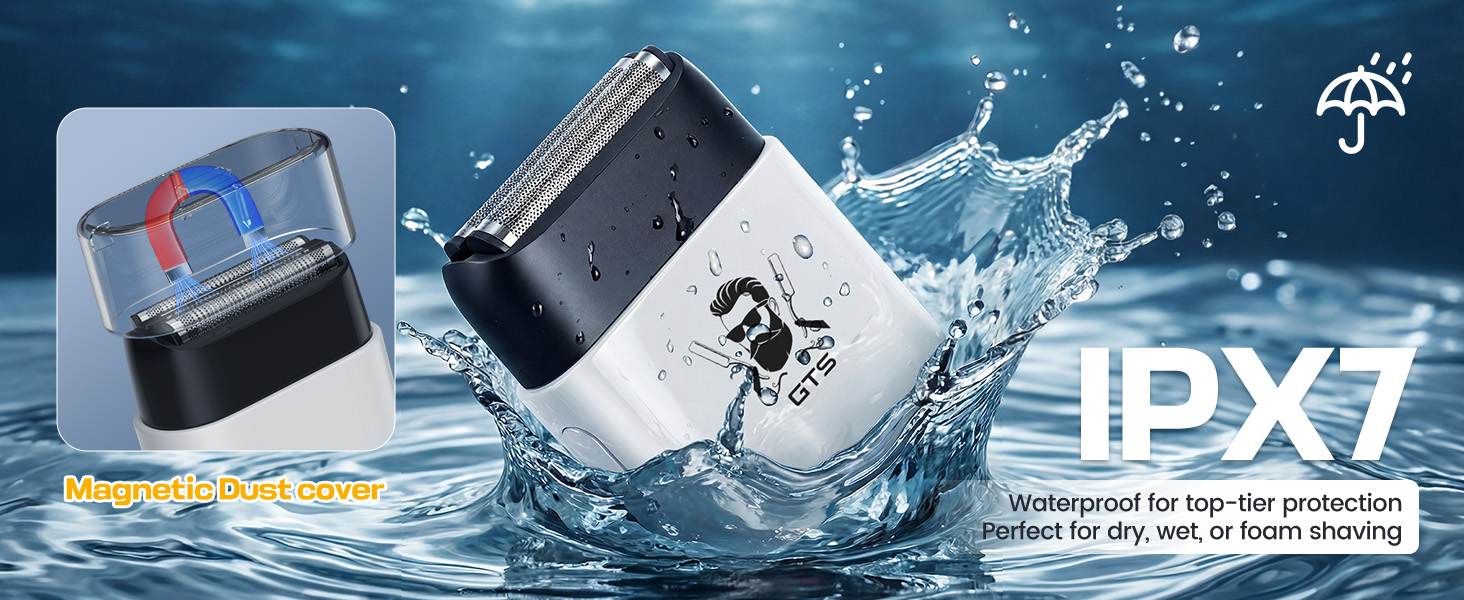 Waterproof Electric Razor Foil Shaver for Men Face Beard
