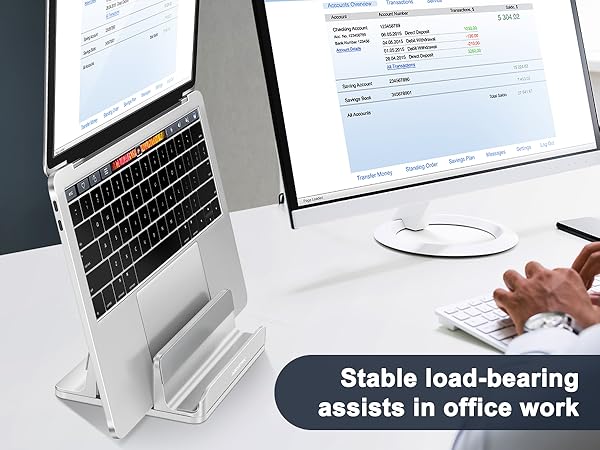 3 Slots Laptop Stand