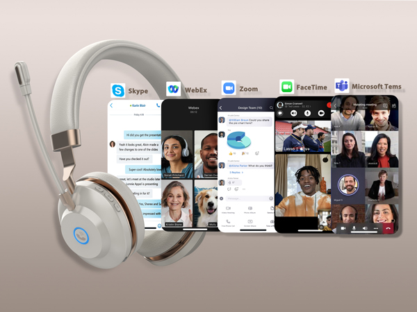 wireless headphone with microphone