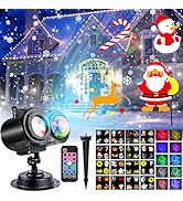 Christmas Projector Lights Outdoor, Snowflake Projector Lights, LED Holiday Projector Lights Wate...
