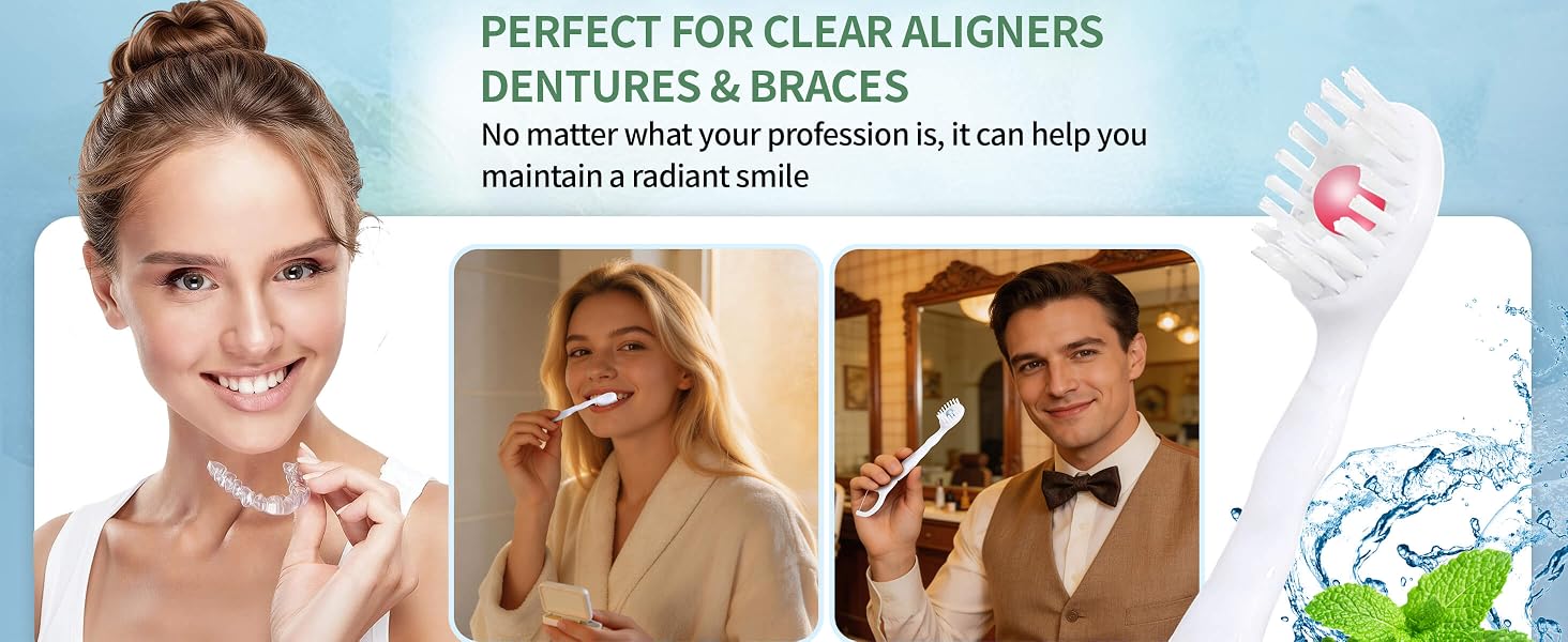 ALOSALUT 40 Pack Mini Travel Disposable Toothbrush