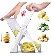 ONCE FOR ALL Safe Vegetable Slicer For Kitchen, Professional Mandoline Slicer For Food Potato Sli...