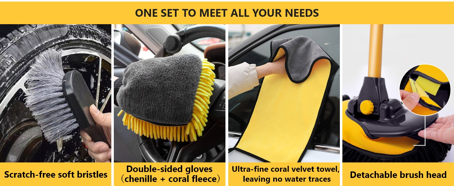 car wash mop with long handle